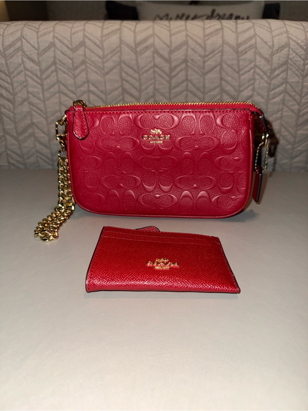 Coach Rd Leather Card Case/Mini Wallet - Picture 3 of 3